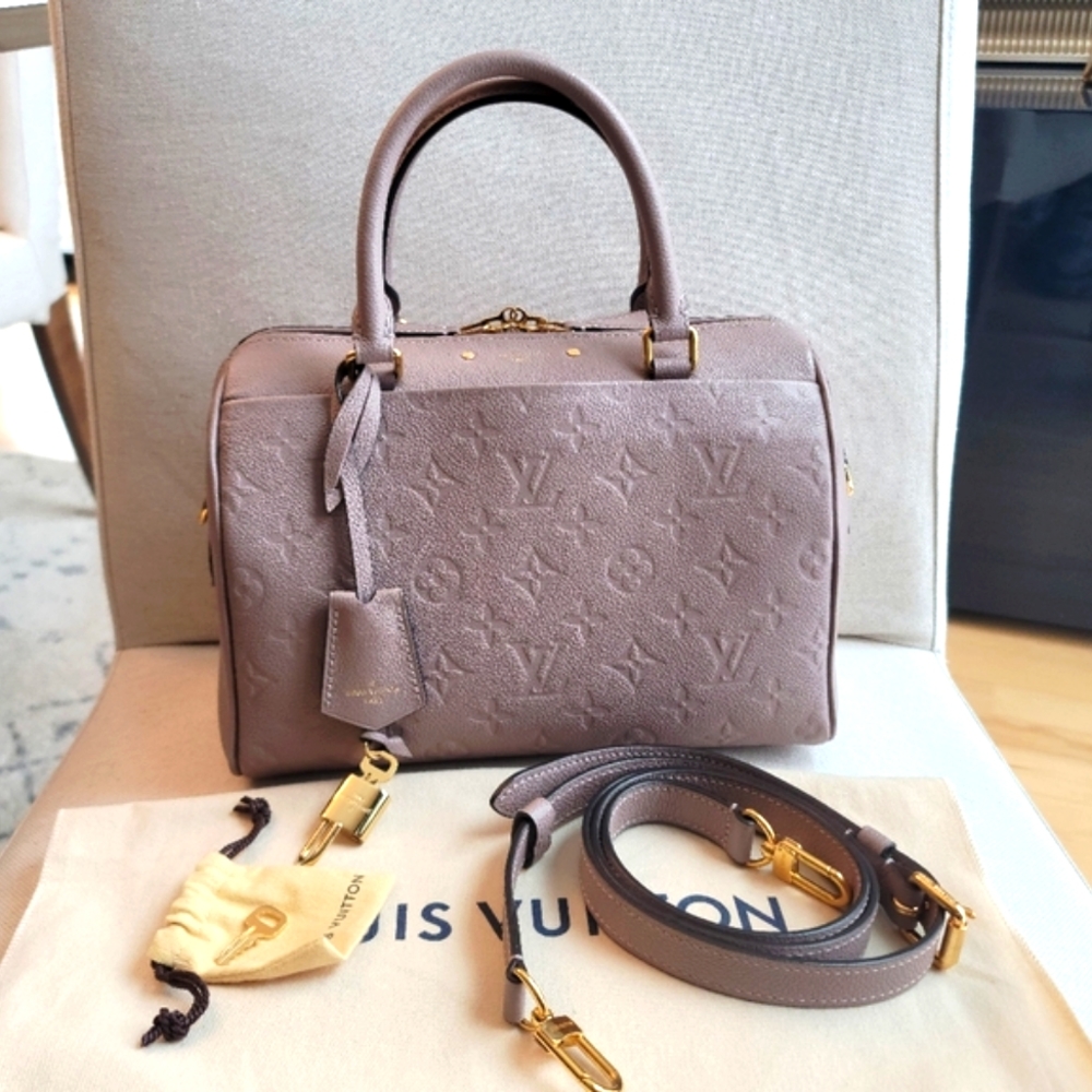 Louis Vuitton Speedy 25 Bandouliere (Mastic)